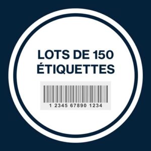 Lot de 150 codes-barres adhésifs