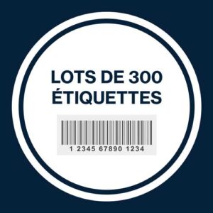 Lot de 300 codes-barres adhésifs